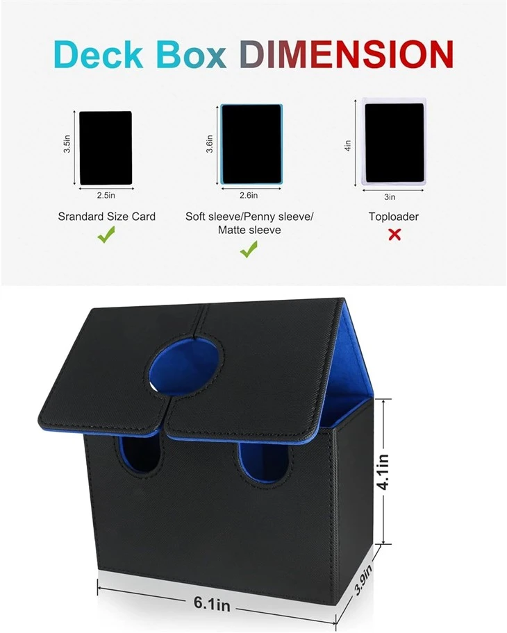 Leather Strong Magnet Card Box